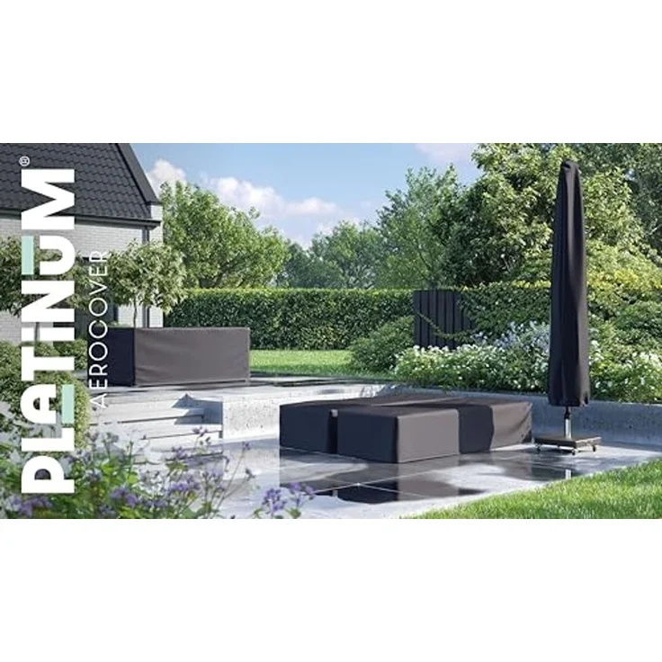 AeroCover Schutzhülle für Hängekorb Ø100x200 cm Gartenschaukel Hängesessel Abdeckung – Bild 3