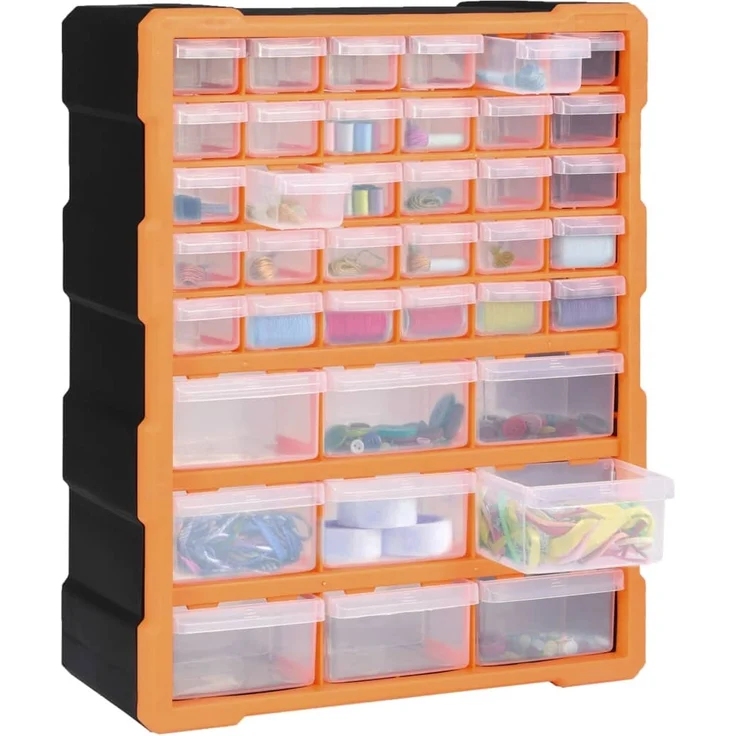 vidaXL Multi-Schubladen-Organizer mit 39 Schubladen 38x16x47 cm 147585 – Bild 7