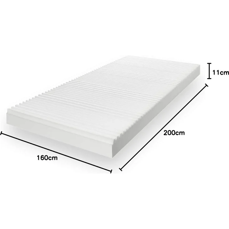 Träumegut24 - K12 Orthopädische 7-Zonen Kaltschaummatratze - Matratze Härtegrad H2 & H3 - Rollmatratze (160x200 cm, H2 & H3) – Bild 2
