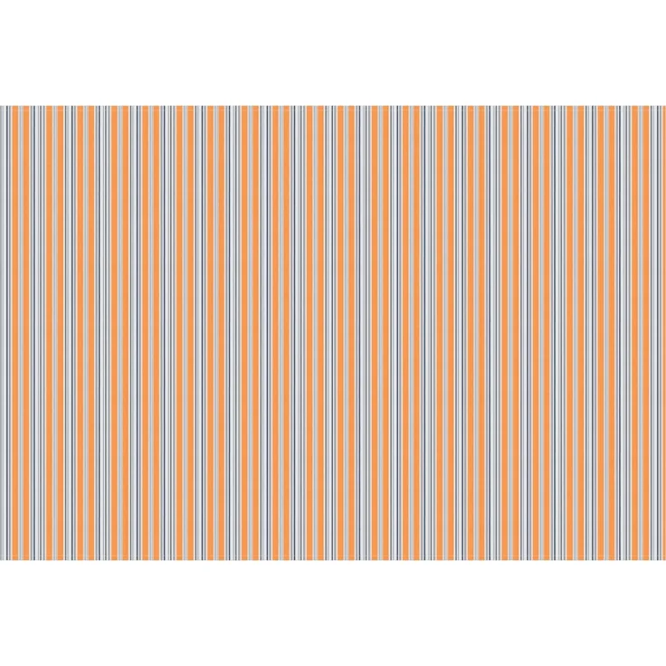 vidaXL Markisenersatzstoff Blau und Orange 400x300 cm Polyester 3444323 – Bild 2