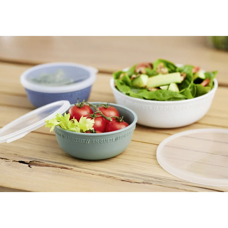 Rotho Schüssel mit Deckel 0,35 L Tresa horizon blau Vorratsdose Frischhaltedose Kühlschankdose – Bild 8