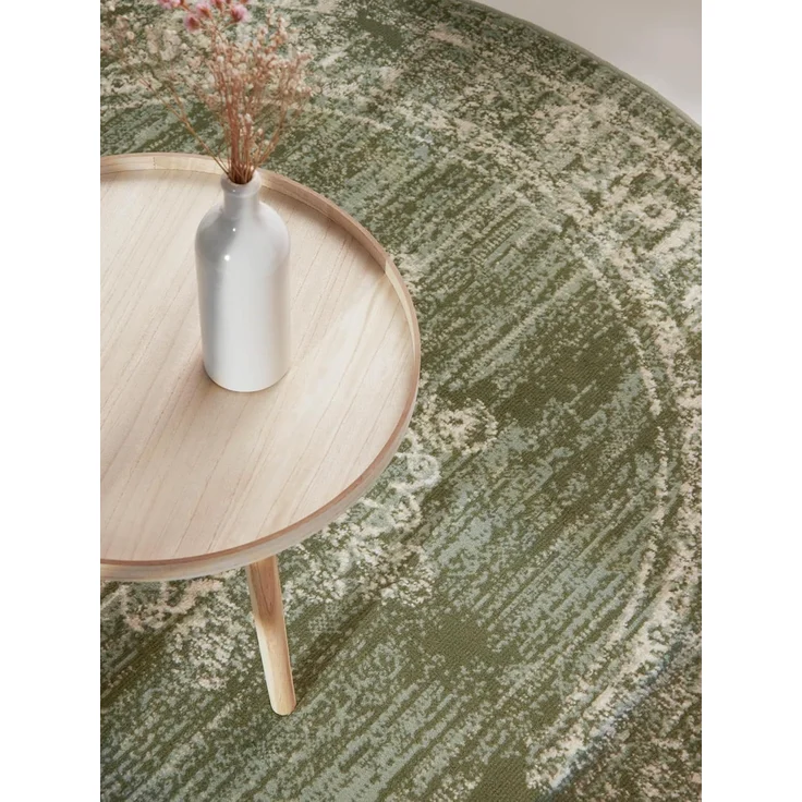 HANSE Home Teppich Lydia, rund, Höhe: 9 mm, Wohnzimmer, Schlafzimmer, Flur, Kurzflor, orientalisch, Vintage, weich – Bild 8