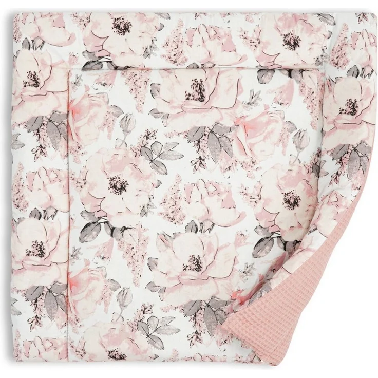 Wickelauflage für Babys 75x72 cm - Weiche Baumwolle, Abwaschbar - Wickelkommode & Wickeltischauflage Wilde Rose – Bild 5