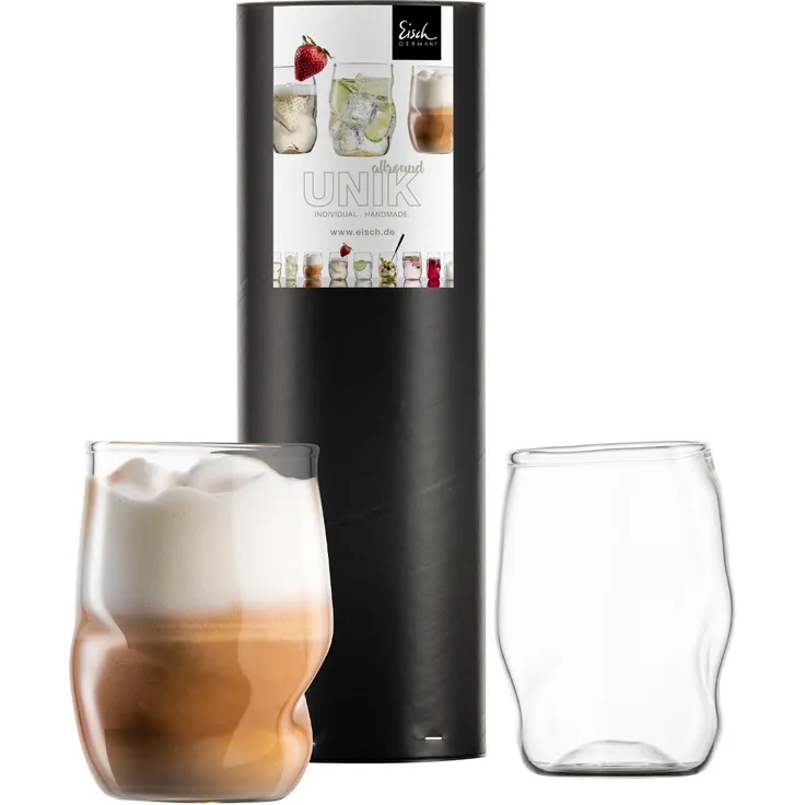 Eisch UNIK Trinkglas 2er Set in Geschenkröhre