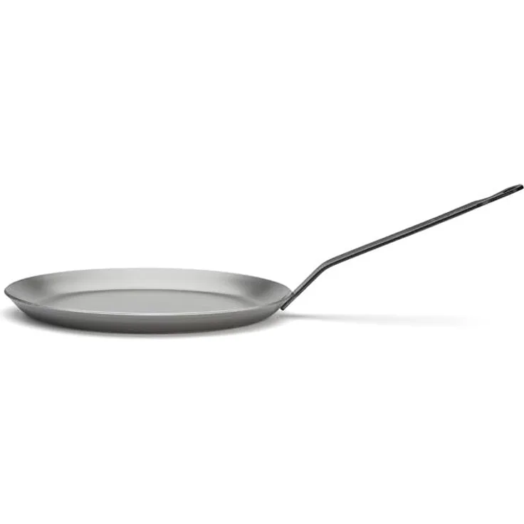 de Buyer - Crêpe-Pfanne CARBONE PLUS aus schwerem Eisenstahl - 22 cm - 5120.22, Silber