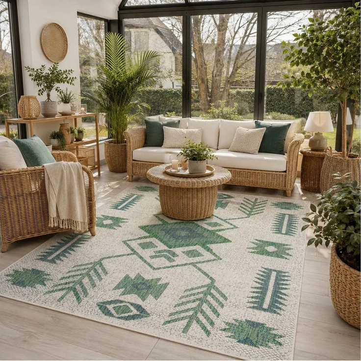Pergamon Outdoorteppich In- und Outdoor Teppich Carpetto, Rechteckig, Höhe: 6 mm – Bild 1