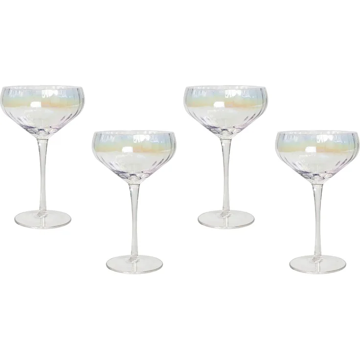 Champagnerschalen im 4er Set MORGANITE 300 ml Transparent