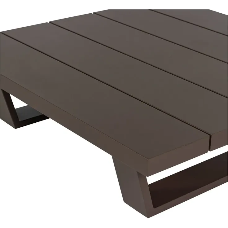 Gartencouchtisch Bear - Aluminium Braun – Bild 4