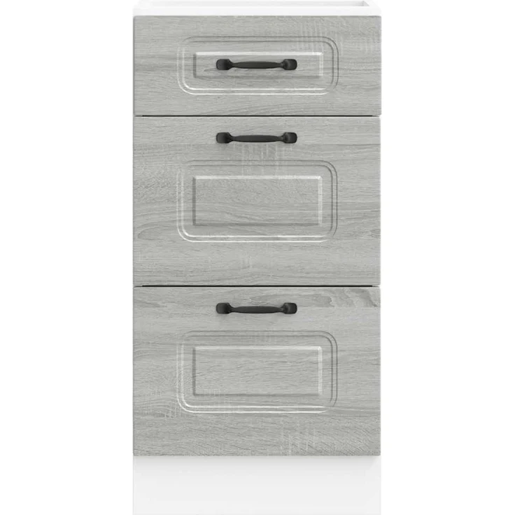 vidaXL Küchenunterschrank Kalmar Grau Sonoma Holzwerkstoff 854246 – Bild 4