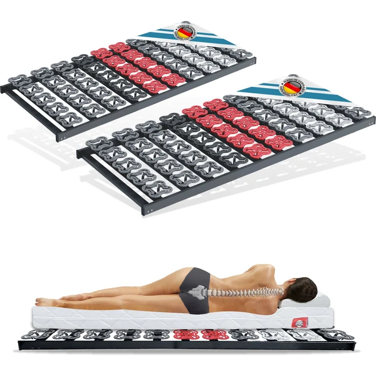 TerraMed T-Flex Teller-Lattenrost. 100x200cm. Rücken/Fußbereich nicht verstellbar – Bild 8