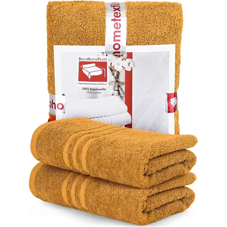 DecoHomeTextil Heimtextilmanufaktur Handtuch Handtuch Set 100% Baumwolle hochwertig kuschelweich saugstark