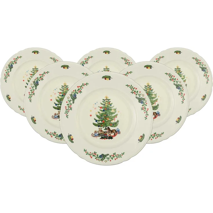 Seltmann Weiden Marieluise Weihnachten Speiseteller ø 27,3 cm 6er Set