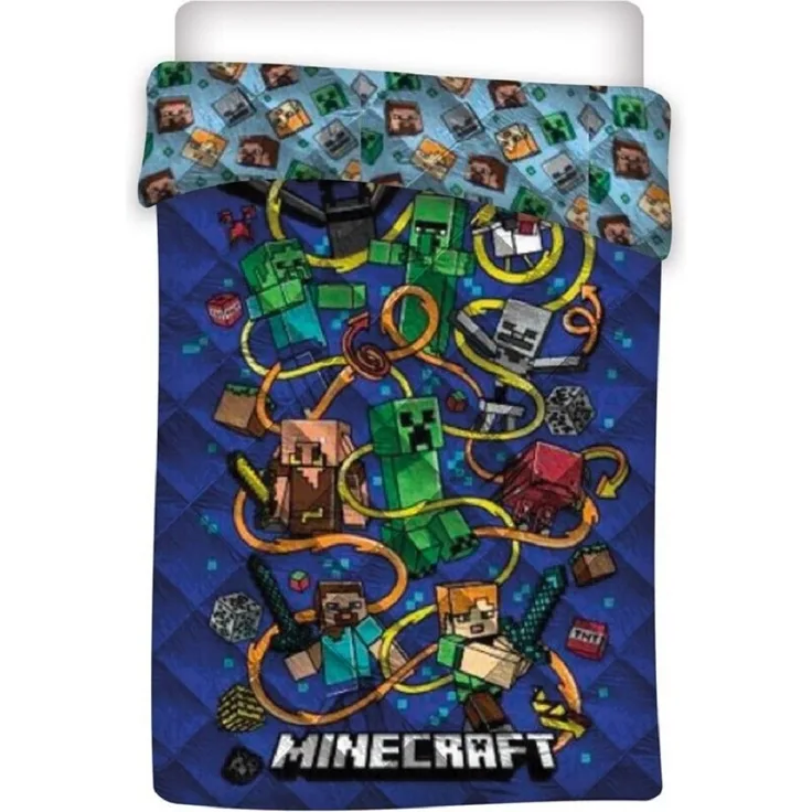 Minecraft Bettbezug Hochwertiges Quilt Cover 140x200 cm