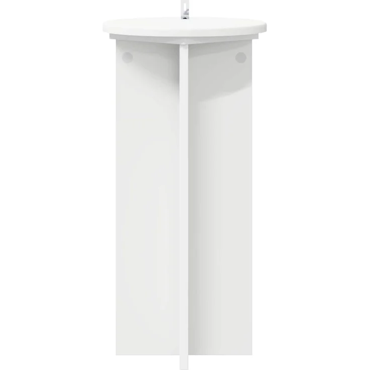 vidaXL Pflanzenständer 2 stk. Weiß Ø29,5 x 60 cm Holzwerkstoff 899717 – Bild 6