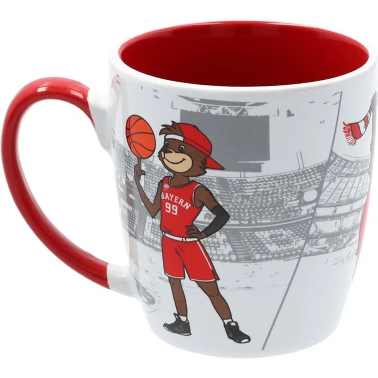FC Bayern München Tasse FC Bayern München Tasse Berni Weiß I Fußball, Keramik – Bild 1