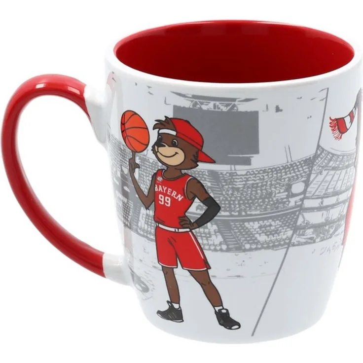 FC Bayern München Tasse FC Bayern München Tasse Berni Weiß I Fußball, Keramik