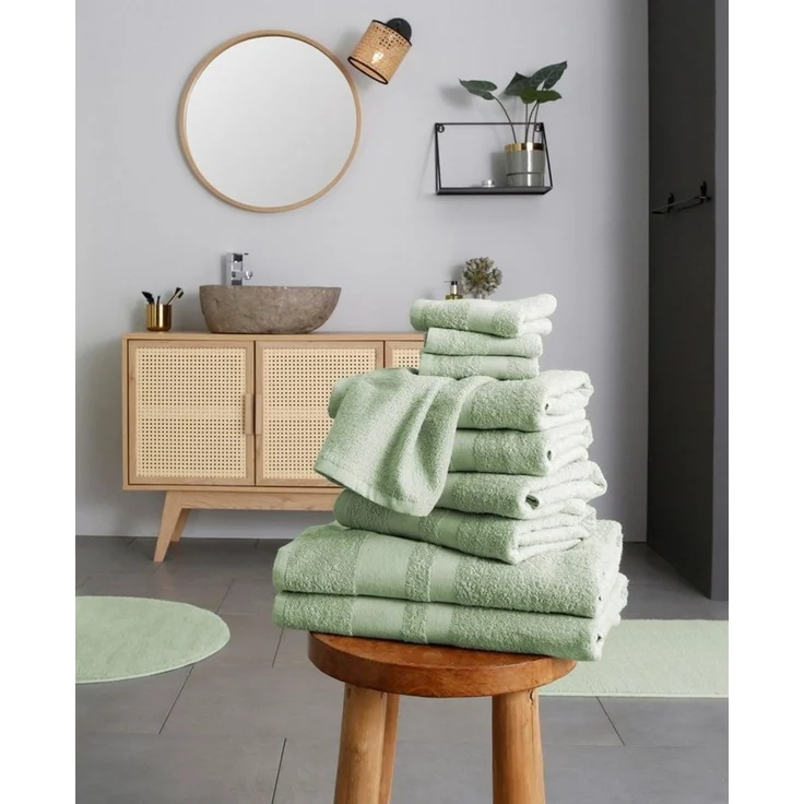 OTTO home Handtuch Set Vanessa, 10-tlg Handtuch-Set, in Standard- und Premium-Qualität, weich, Walkfrottee (Set, 10-St), 100% Baumwolle, Duschtücher, Handtücher, Gästetücher, mit Bordüre – Bild 3
