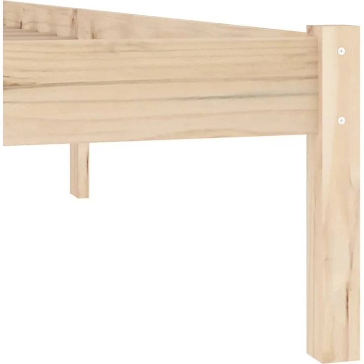 vidaXL Massivholzbett ohne Matratze 152x203 cm Kiefer 822459 – Bild 6
