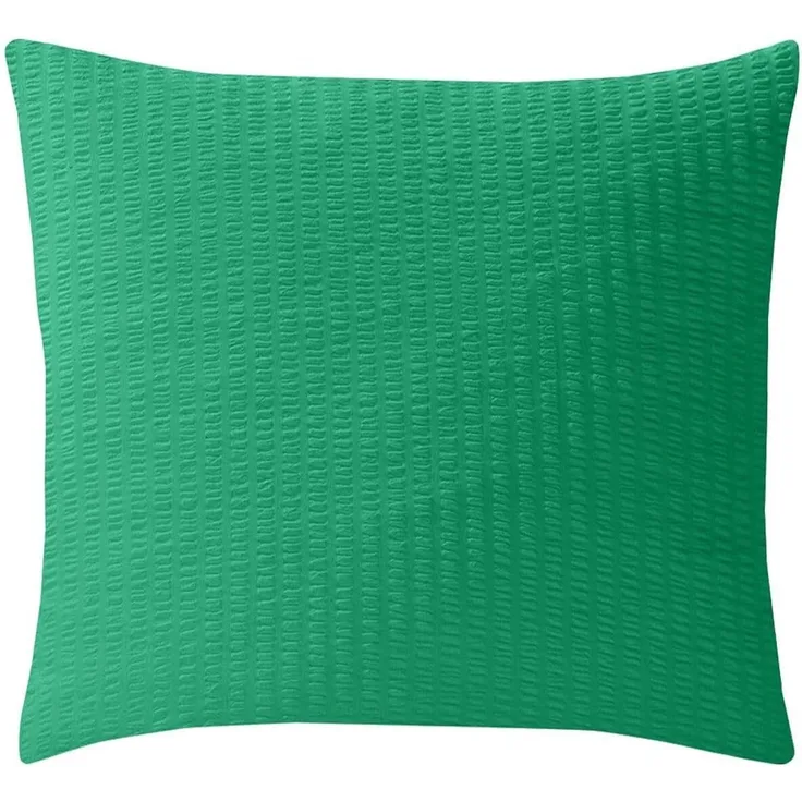Traumschlaf Uni Seersucker Bettwäsche|Kissenbezug einzeln 80x80 cm| apfelgrün