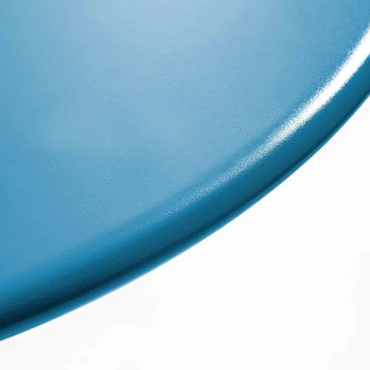 Oviala runder Gartentisch Palavas, Dunkelblau, Metall, 120 cm Durchmesser, witterungsbeständig, für 4-6 Personen – Bild 4