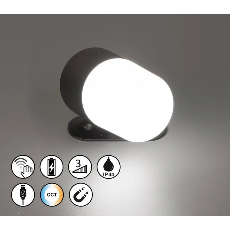 easy! BY FHL Außen-Wandleuchte Magnetic, Dimmfunktion, Farbsteuerung, USB-Ladefunktion, LED fest integriert, Tageslichtweiß, lange Leuchtdauer – Bild 1