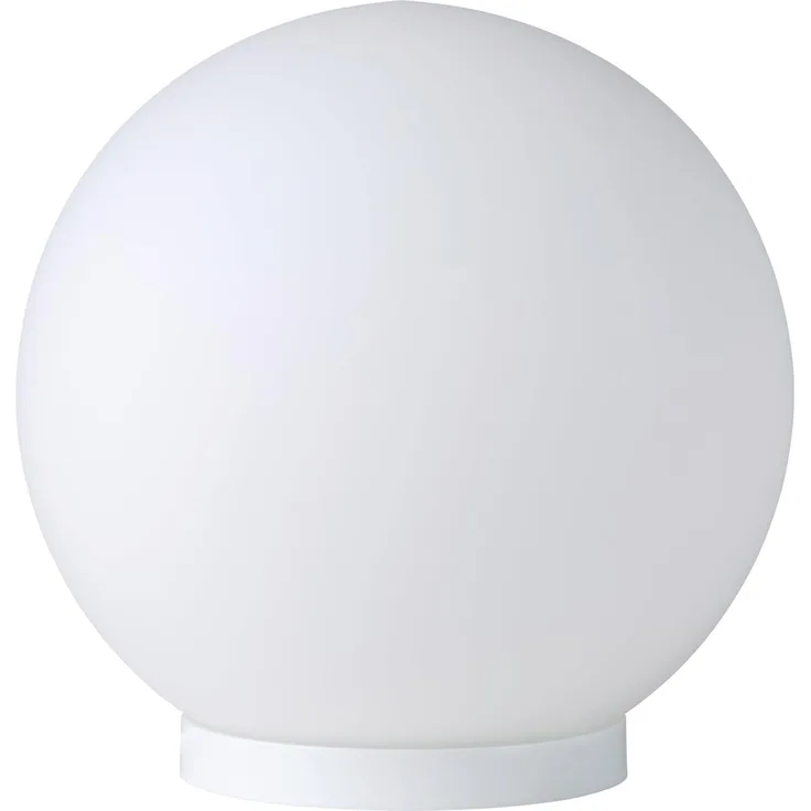 Eglo 85264 Tischlampe RONDO Glas opal-matt weiss E27 max. 1X40W H:20cm Ø20cm mit Kabelschalter