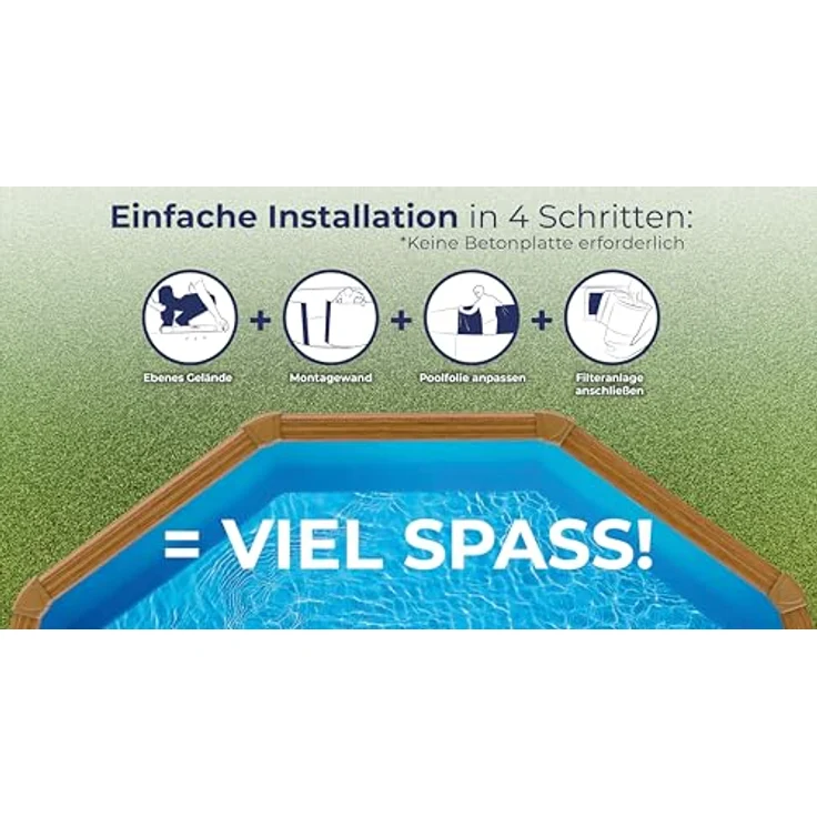 Pacific Stahlwandpool Rund Ø 350 x 120 cm – Bild 3