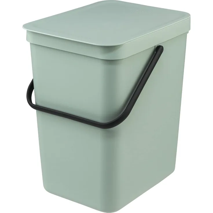 Brabantia 'Sort & Go' Abfallbehälter, Kunststoff, Jade Green, 25 Liter