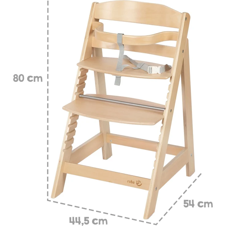 roba Treppenhochstuhl 'Sit Up III' - mitwachsender Hochstuhl bis zum Jugendstuhl - Holz natur – Bild 6