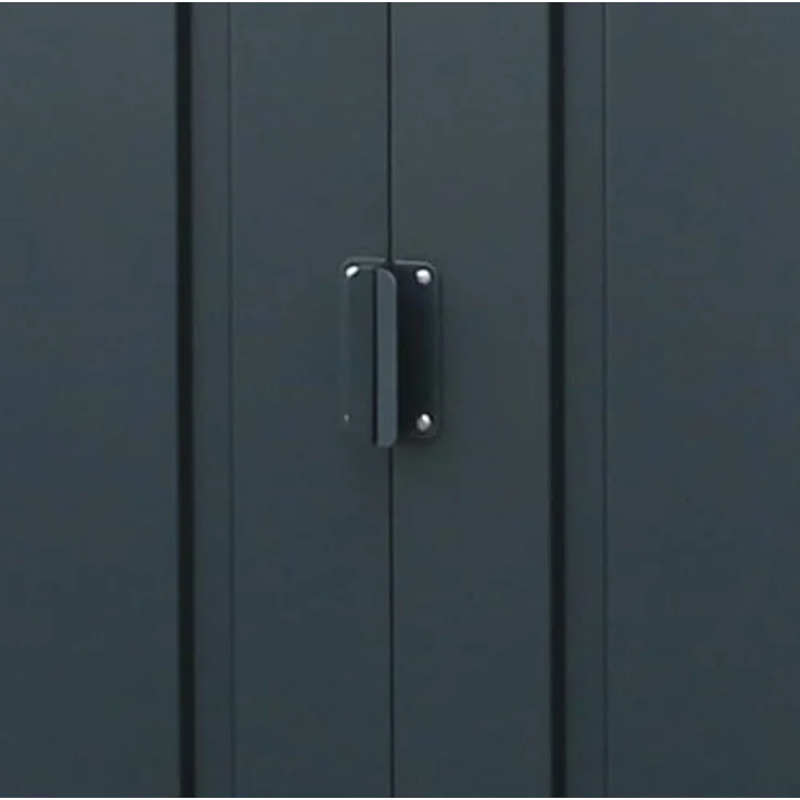 Duramax ECO 8x8 (5.89 m²) Metallgerätehaus, feuerverzinktes Metall gerätehaus - Geräteschuppen, verstärkte Dachkonstruktion, wartungsfreier und wetterfester Metallschuppen, Anthrazit – Bild 10