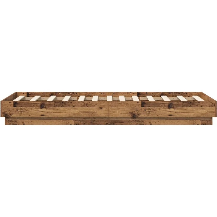vidaXL Bodenbettgestell Altholz 80 x 200 cm Holzwerkstoff 8009070 – Bild 4