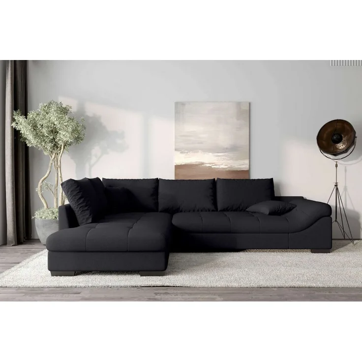 99rooms Ecksofa Terra, Sofa, L-Form, Inkl. 5 Rückenkissen, mit Rundumbezug, Wellenfederung