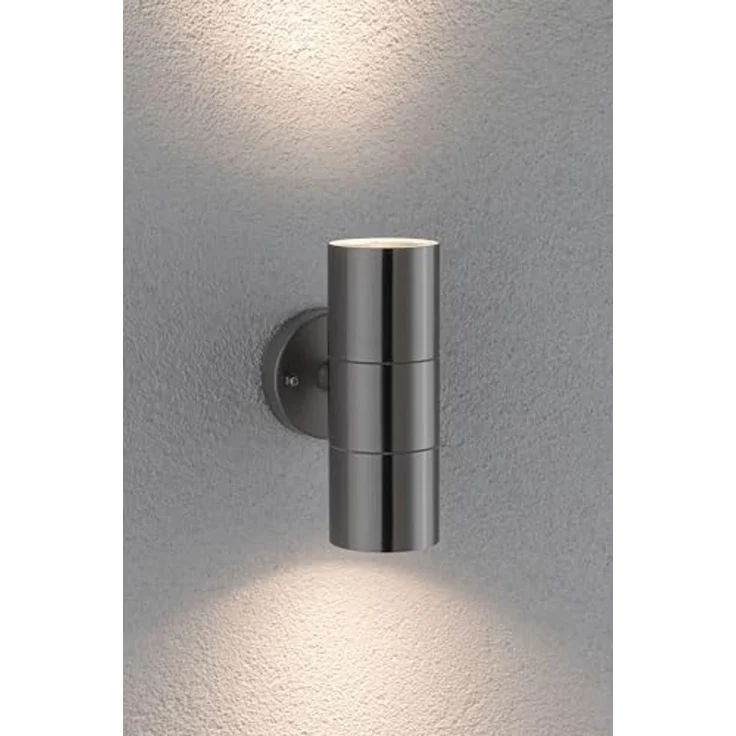 Paulmann No. 94331 Outdoor Wandleuchte Flame IP44 GU10 Edelstahl gebürstet – Bild 5