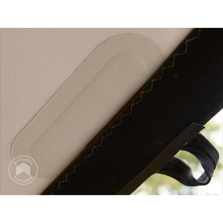 TOOLPORT 9x12 m Stretchzelt, inkl. Aluminiumpfosten-Set, Sand – Bild 6
