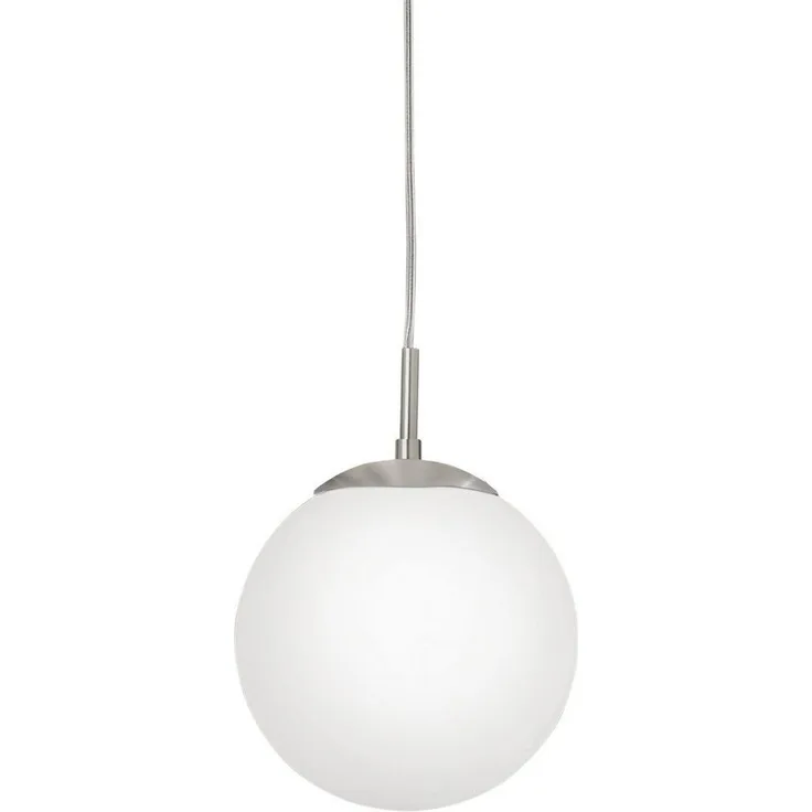 Eglo 85261 Pendellampe RONDO nickel-matt, E27 max. 1X40W H:110cm Ø20cm dimmbar