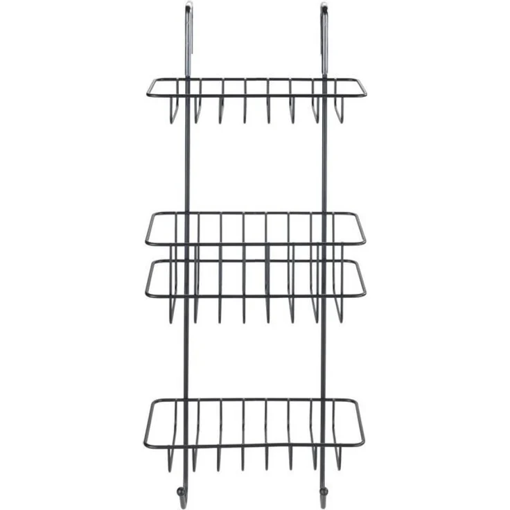 WENKO Duschregal Revigo, mit 3 Ablagen, aus schwarz lackiertem Stahl – Bild 4