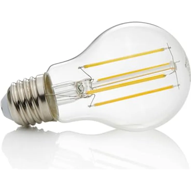 Lindby LED-Leuchtmittel Filament E27, 7W klar, 2.700K, ersetzt 57W Glühlampe, warmweiß
