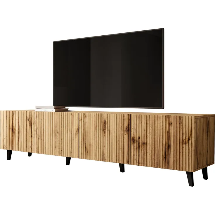 TV-Lowboard 'Vailbo 200' Braun + Schwarz