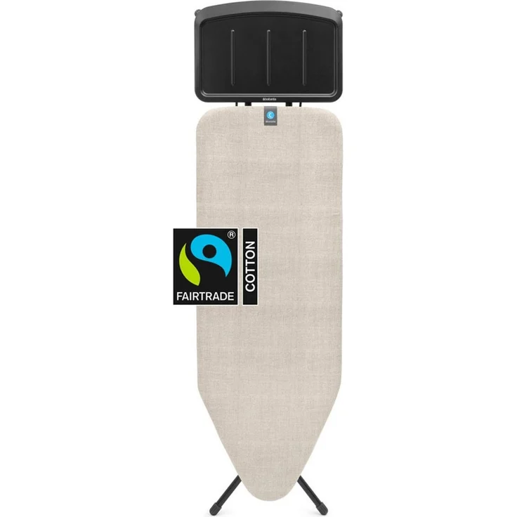 Brabantia Bügelbrett Bügeltisch C, 124 x 45 cm, Dst-Ablage Solide, Bügelfläche 124x45 cm, Fairtrade-zertifiziert – Bild 2