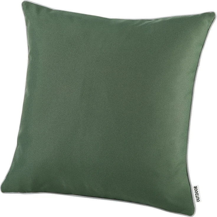 heimtexland Â® OUTDOOR Lounge Dekokissen LOTUS EFFEKT wetterfest 45x45 Garten Kissen Outdoorkissen Typ551 dunkelgrau – Bild 3