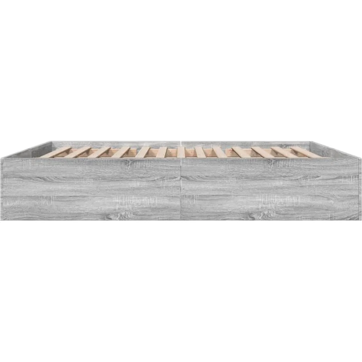 vidaXL Bettgestell Grau Sonoma 180x200 cm Holzwerkstoff 3280998 – Bild 4