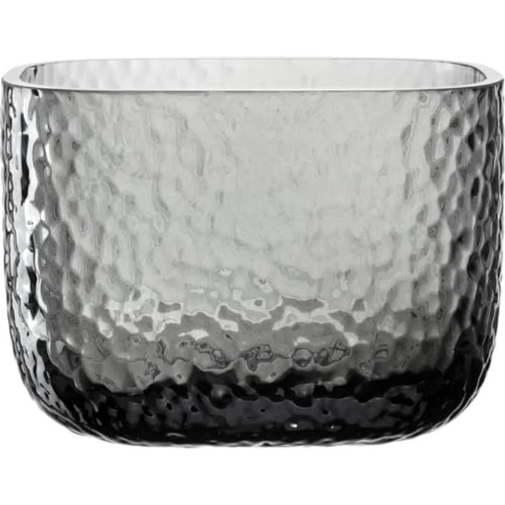 LEONARDO HOME Martello Vase, vielseitige Blumenvase mit haptischer Oberfläche, grau, Höhe 13 cm – Bild 1