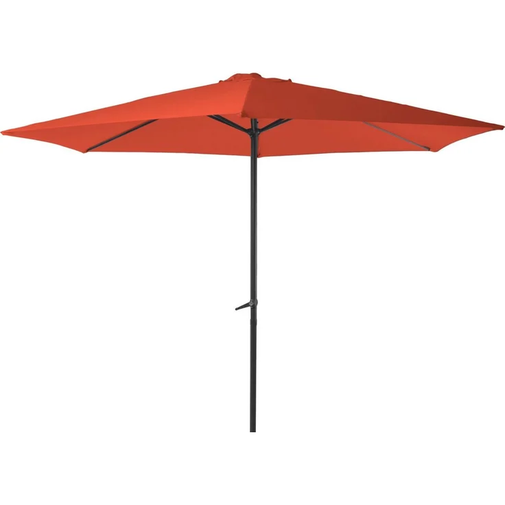 Sonnenschirm CABOGROS Terracotta Ø 300 cm 6 Streben mit Handkurbel – Bild 2
