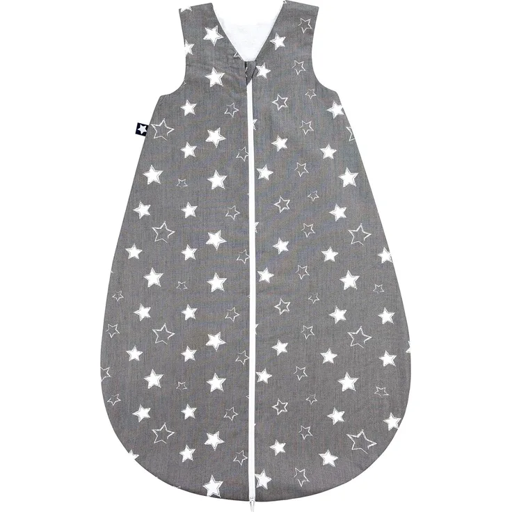 Julius Zöllner Schlafsack Sommerschlafsäckchen Sternenhimmel anthrazit 70 cm