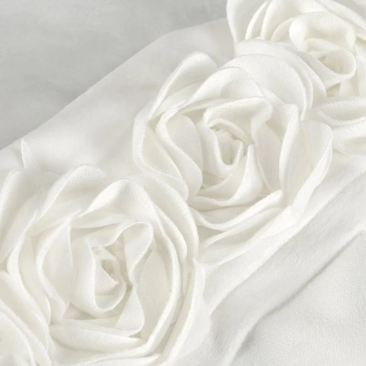 Eurofirany Vorhang ROSES (1 St), Kräuselband, blickdicht, Samt, Samtvorhang aus Velours mit 3D-Rosen, 140x270 cm – Bild 3