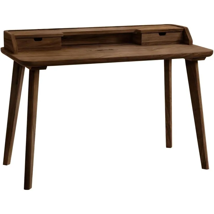 Accessoires Schreibtische braun Nussbaum Massivholz 60cm x 120cm x 85cm