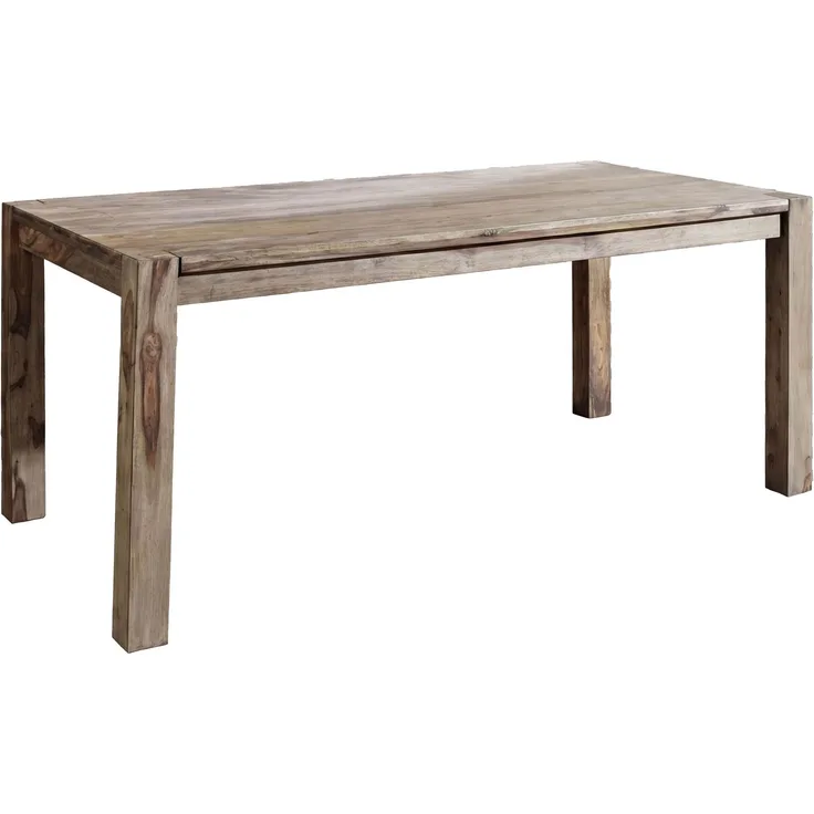 Esstisch Sheesham 120 x 90 x 76 grau geölt NATURE GREY #502