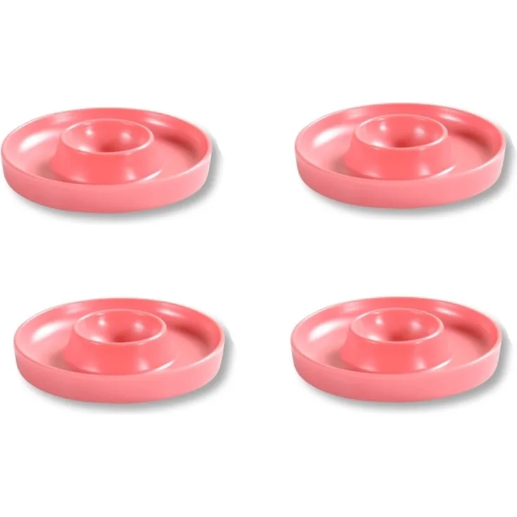 Kesper | Eierbecher, 4er Pack, Material: ø 10 x H 2 cm, Melamin, Maße: cm, Farbe: Pink | Der ideale Frühstücksbegleiter