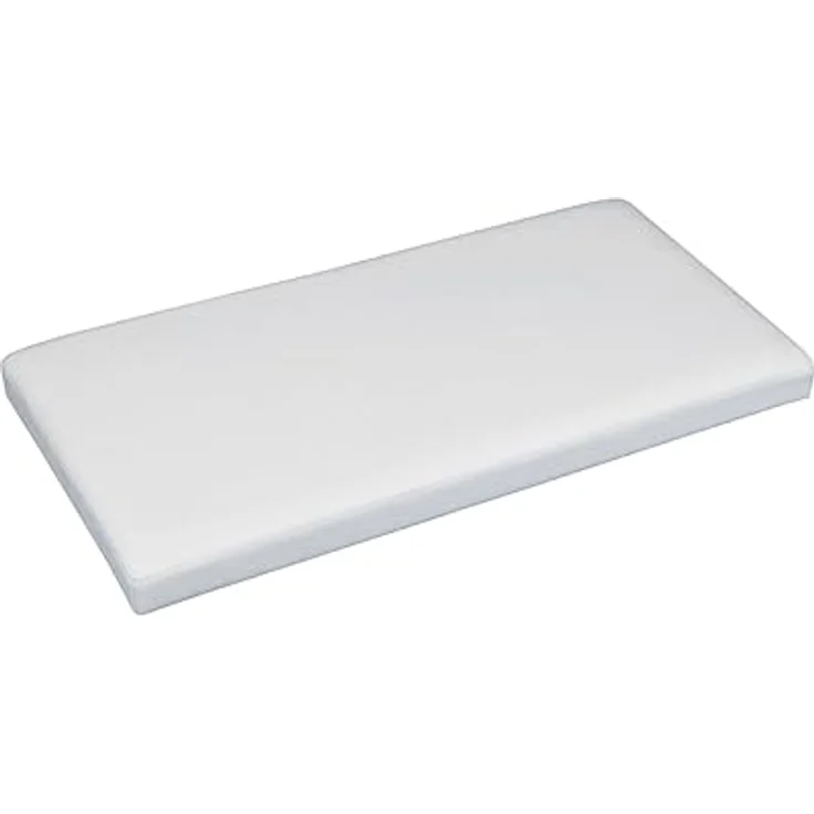 ECHTWERK Sitzbank Faltbare Polsterbank aus hochwertigem Kunstleder, Sitzhocker mit Aufbewahrungsfunktion, Für Wohnzimmer/Schlafzimmer, Bis 300 kg belastbar, Weiß, 76 x 38 x 38 cm – Bild 5