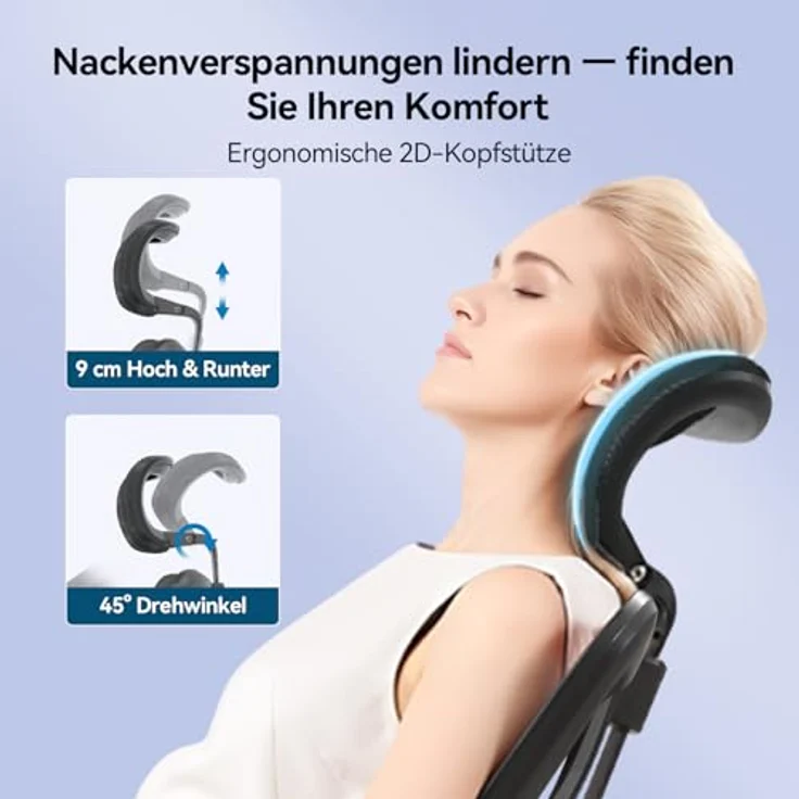 SIHOO M57 Ergonomischer Bürostuhl, Chefsessel mit 3D verstellbare Armlehne und Lendenwirbelstütze, Hautfreundliche Netz-Hochlehne, Schreibtischstuhl bis 150kg/330LB Belastbar(schwarz) – Bild 9